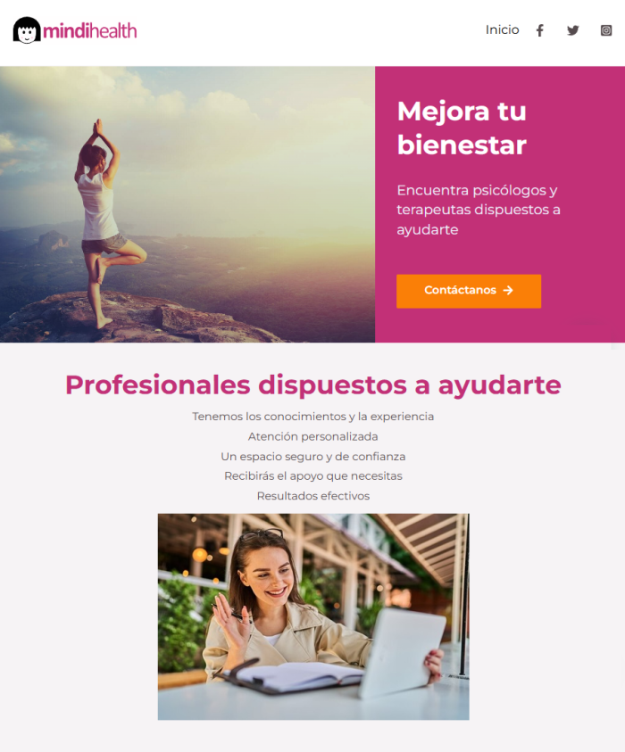 sitio web